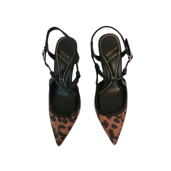 New Kenneth Cole Romi Leopard Print Slingback 9.5M - Picture 5 of 8